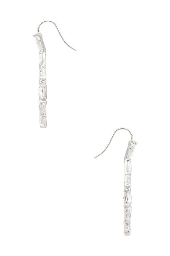 view 2 of 2 BOUCLES D'OREILLES BLAIR in Silver White Crystal