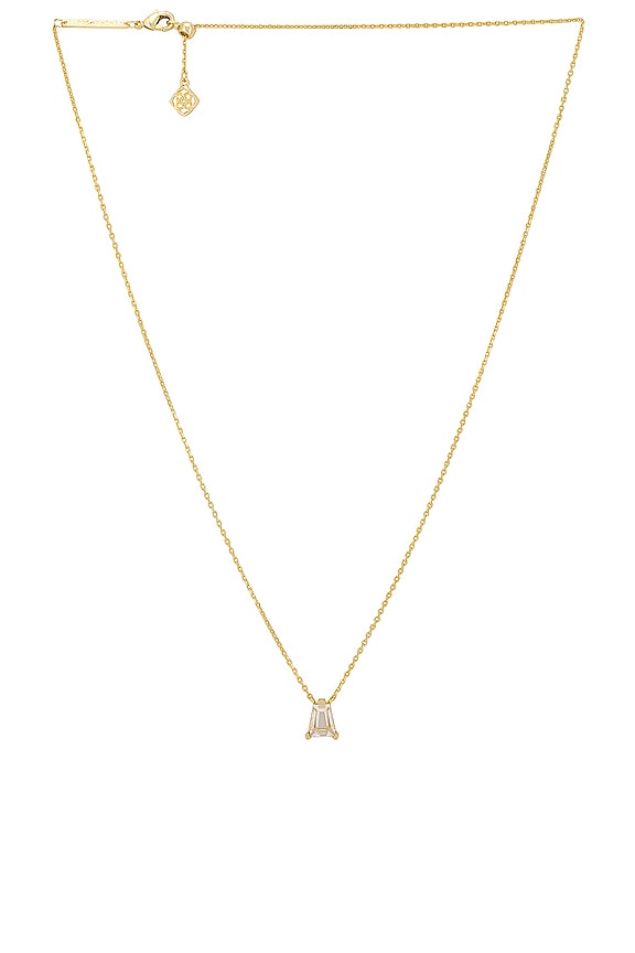 view 1 of 2 Blair Pendant Necklace in Gold Whitecrsytal