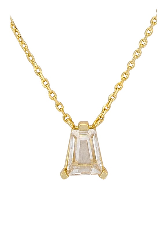 view 2 of 2 Blair Pendant Necklace in Gold Whitecrsytal