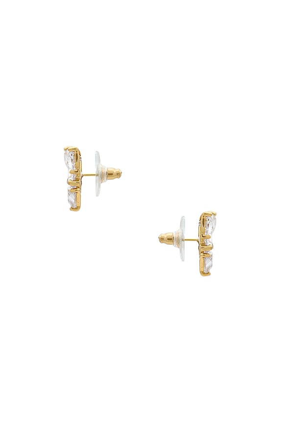 view 2 of 2 BLAIR イヤリング in Gold White Crystal
