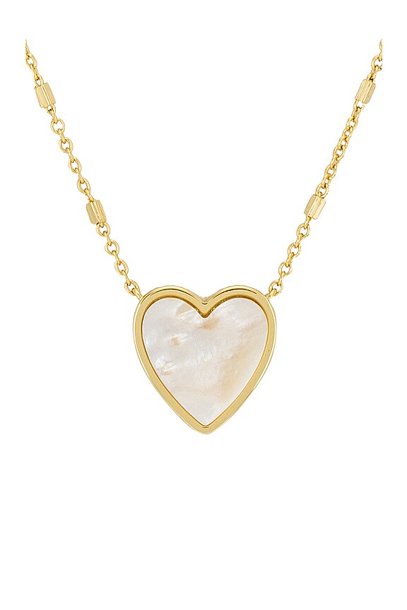 view 2 of 2 COLLAR HEART in Gold Ivory Mother Of Pearl