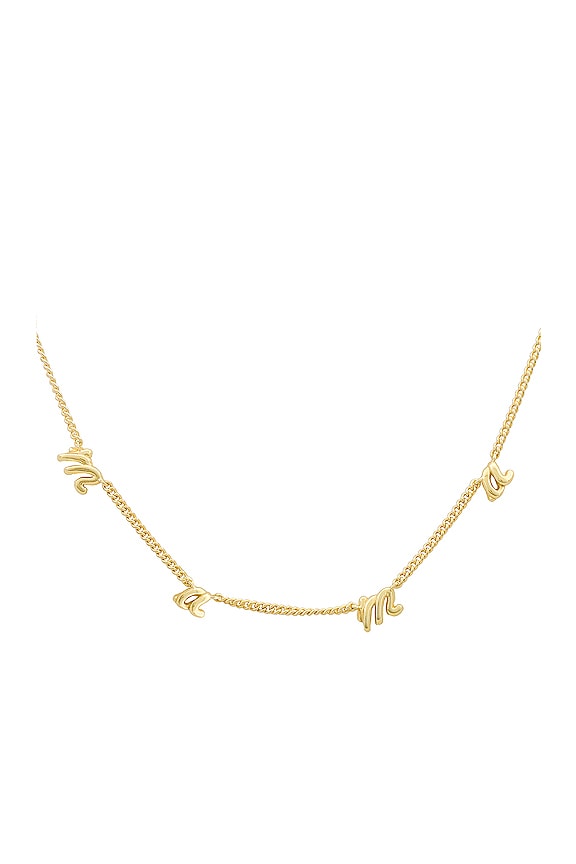 view 2 of 2 Mama Script Strand Necklace in Gold