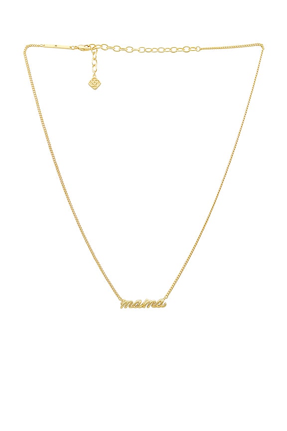 view 1 of 2 Mama Script Pendant Necklace in Gold