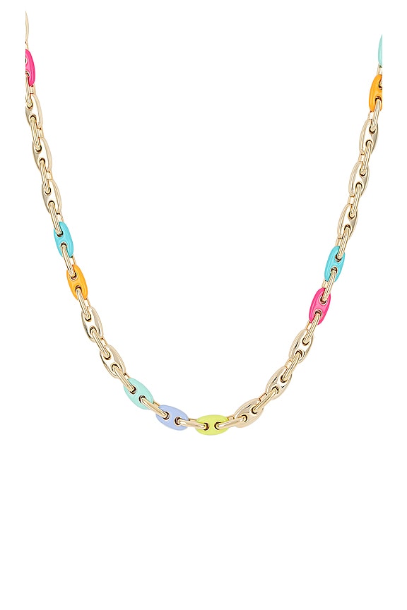 view 2 of 2 Bailey Chain Necklace in Rainbow Multi Mix