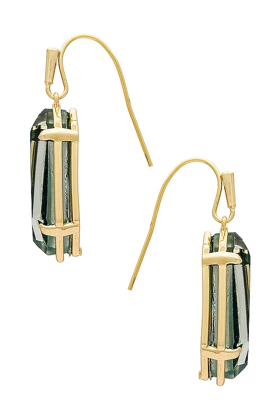 view 2 of 2 Alexandria Drop Earrings in Teal Green Illusion