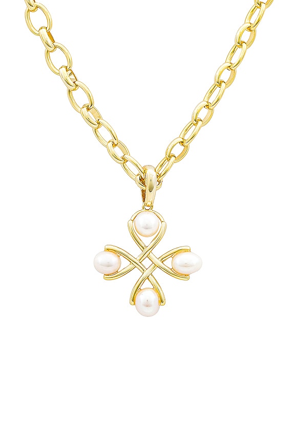 view 2 of 2 Everleigh Pearl Pendant Necklace in White Pearl