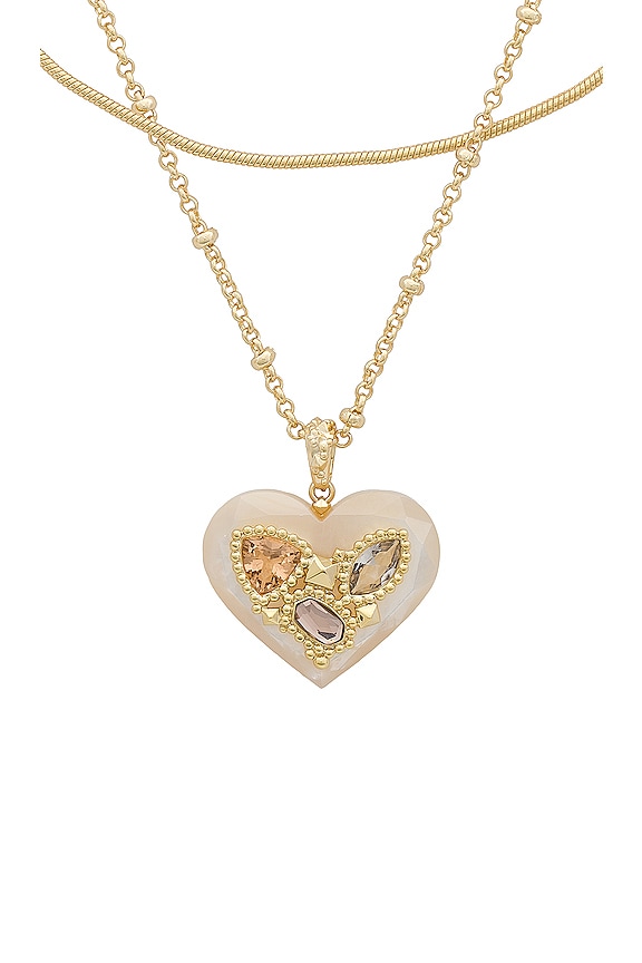 view 2 of 2 COLLAR DE VARIOS HILOS PENNY HEART in Ivory Mother Of Pearl