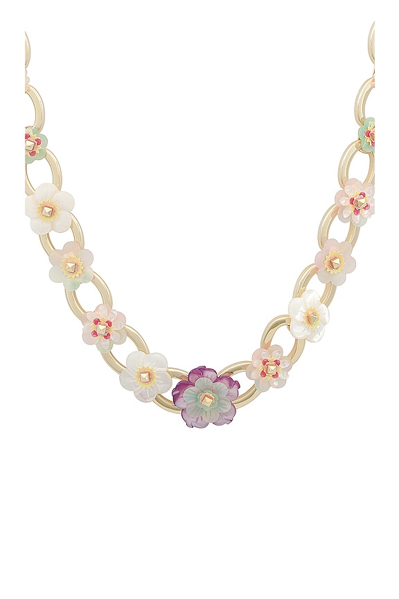 view 2 of 2 DELILAH STATEMENT 목걸이 in Gold Pastel Mix