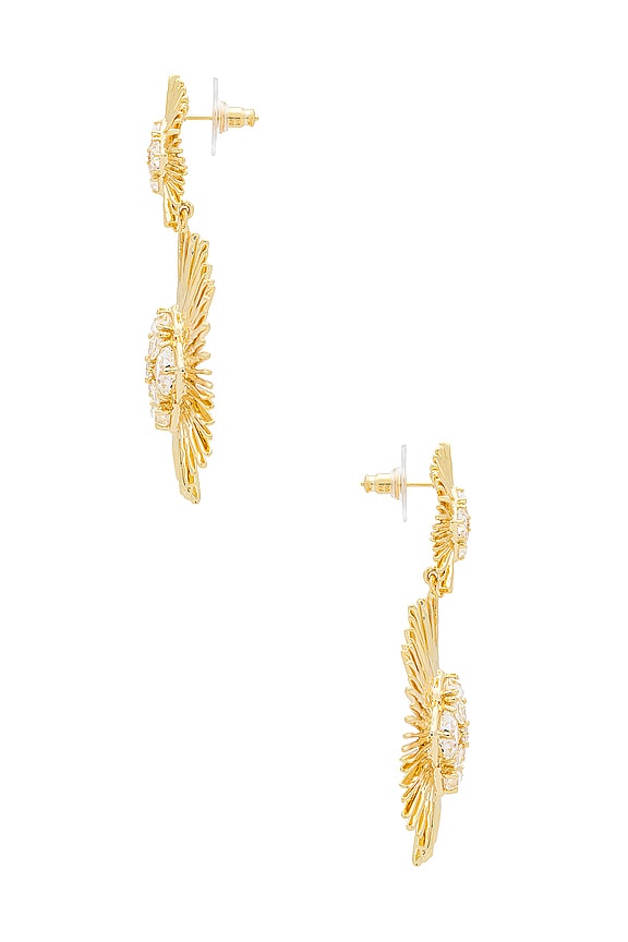 view 2 of 2 Dira Statement Earrings in Gold