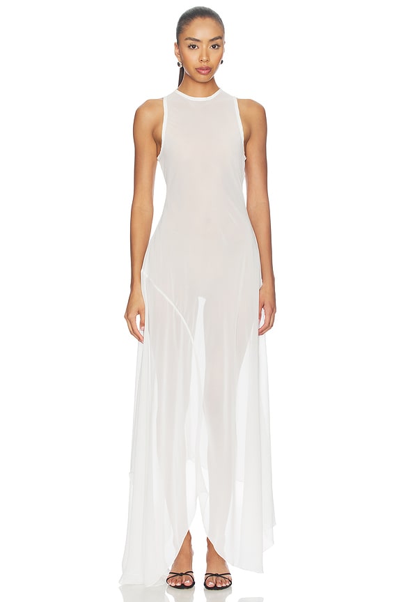 view 2 of 4 ROBE FLOWY in White