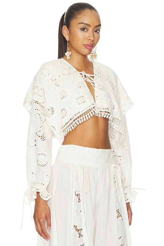 view 2 of 5 Menorca Top in White