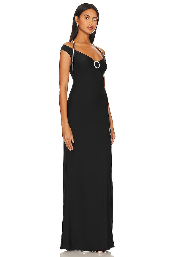 view 2 of 5 ВЕЧЕРНЕЕ ПЛАТЬЕ С ОТКРЫТЫМИ ПЛЕЧАМИ KODER in Black