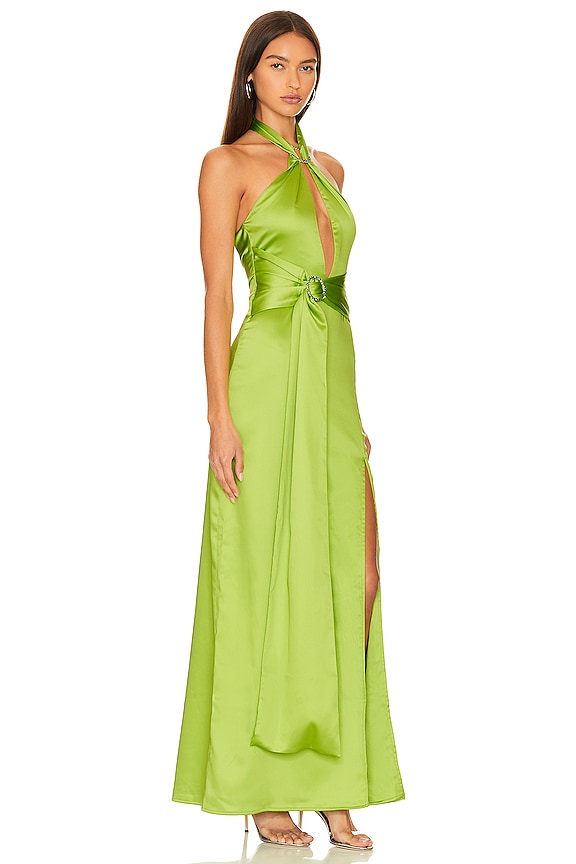 view 2 of 4 X Rrevolve Kenisei Halter Gown in Limeade