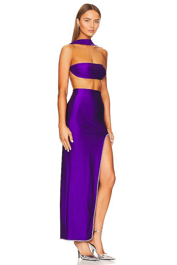 view 2 of 5 X Revolve Strapless Sash Gown in Purple