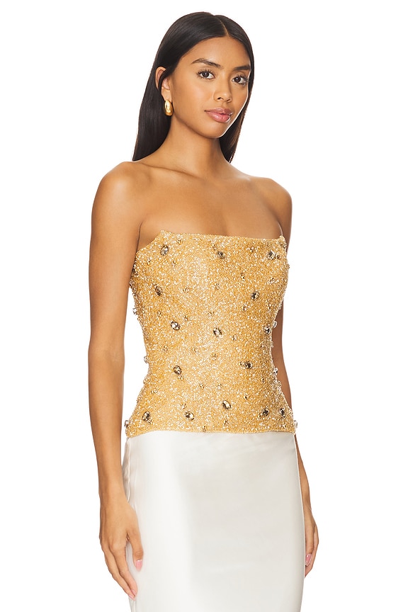 view 2 of 5 BUSTIER in Gold