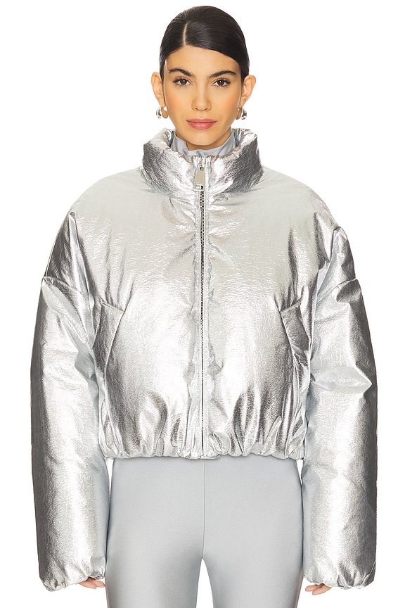 view 2 of 5 Joy Crinkle Puffer in Silver