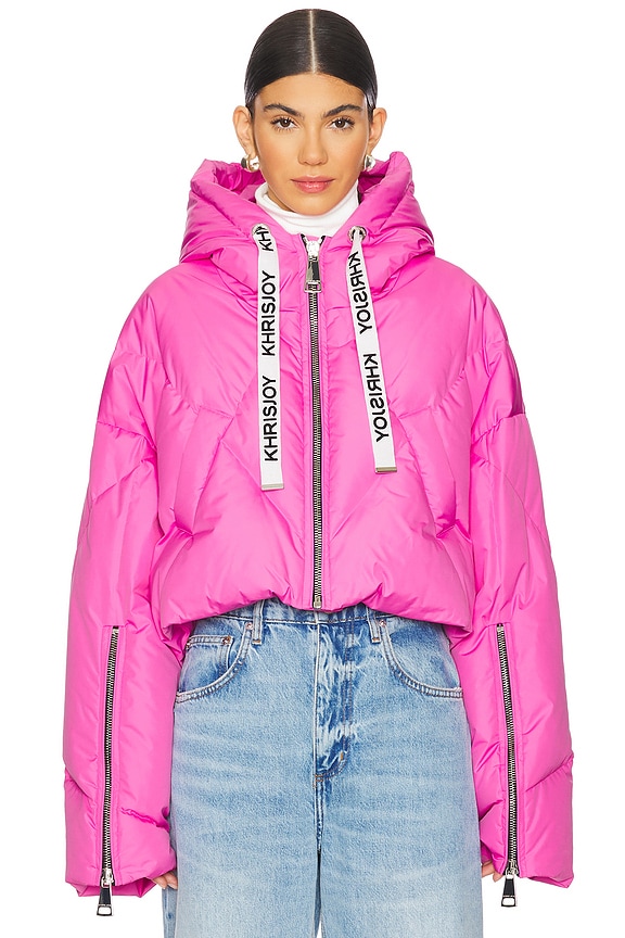 view 2 of 6 Crop Iconic Puffer Jacket in Bubblegum