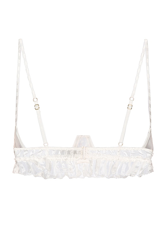 view 2 of 2 Peek-A-Boo Bra in Ivory Shadow Stripe