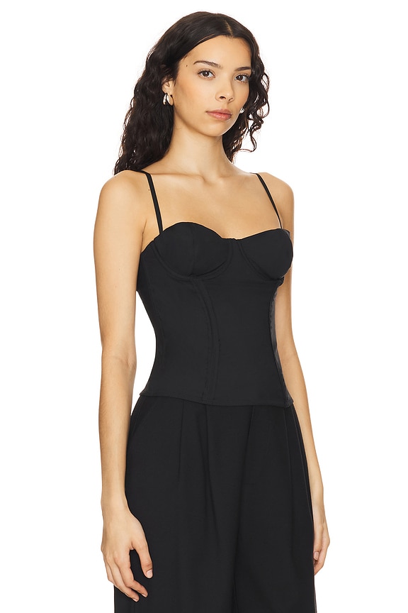 view 2 of 4 Exposed Seam Bustier in Black