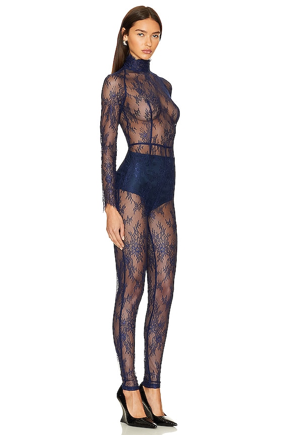 view 2 of 3 Lace Jumpsuit in Royal Blue