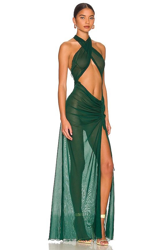 view 2 of 3 MESH ガウン in Green