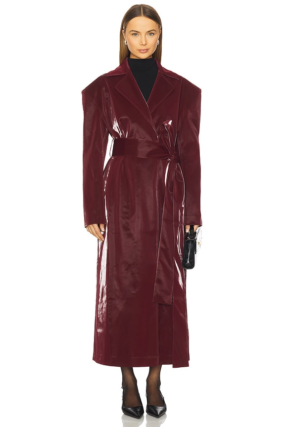 view 2 of 4 ПАЛЬТО KRISTY in Oxblood