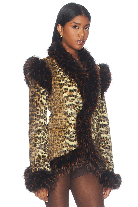 view 2 of 5 Elena Leopard Jacket in Leopard Print