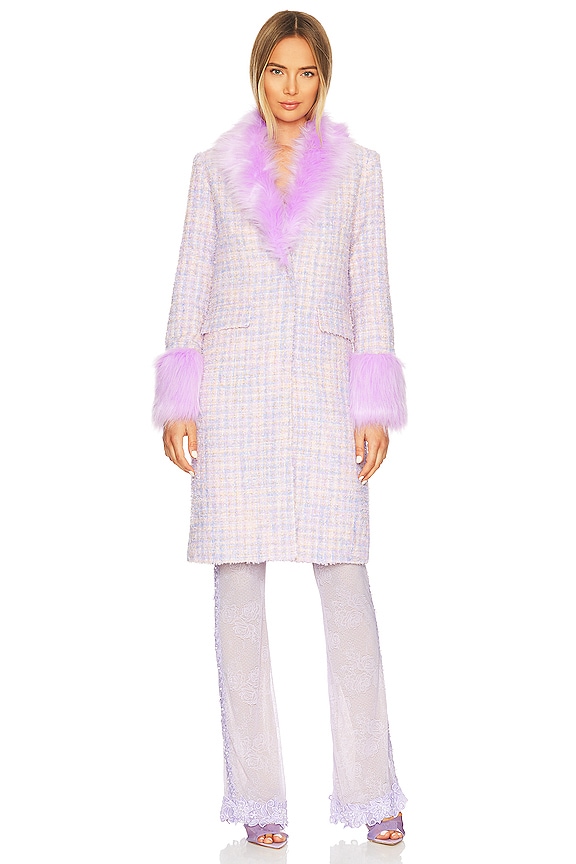 view 2 of 5 MANTEAU FAUX FUR in Lilac