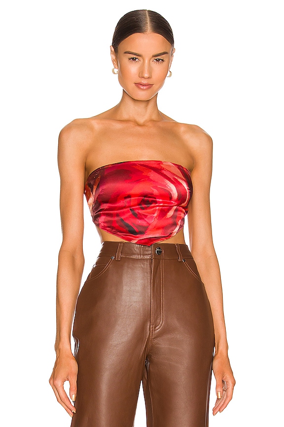 view 2 of 5 Scarf Top in Rose