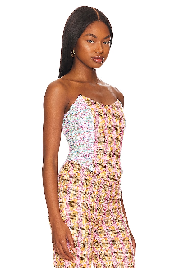 view 2 of 5 Combo Tweed Bustier in Multi
