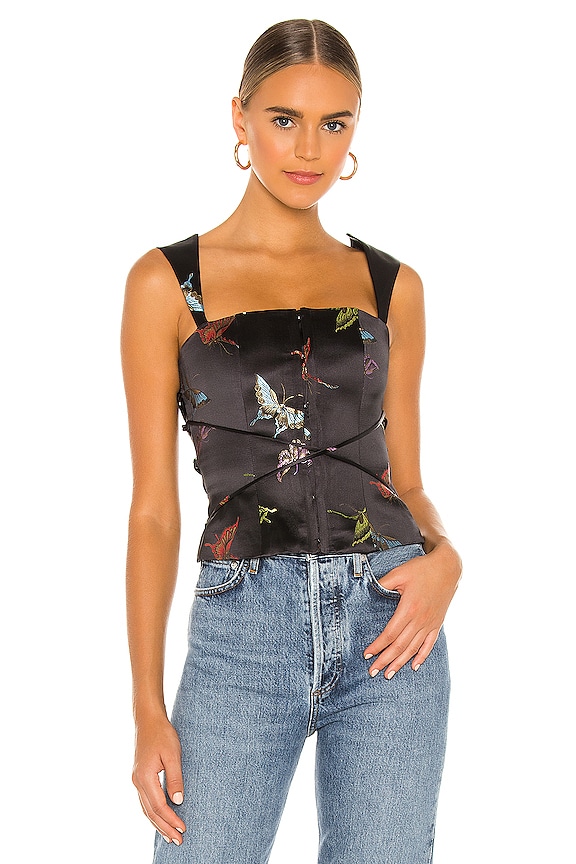 view 2 of 5 BLUSA BUTTERFLY in Black