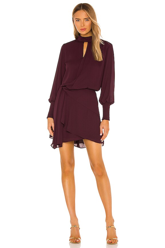 view 1 of 3 ROBE COURTE TURTLENECK in Plum