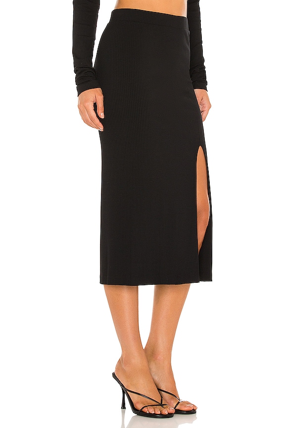 view 2 of 4 X REVOLVE Bodycon Slit Skirt in Black