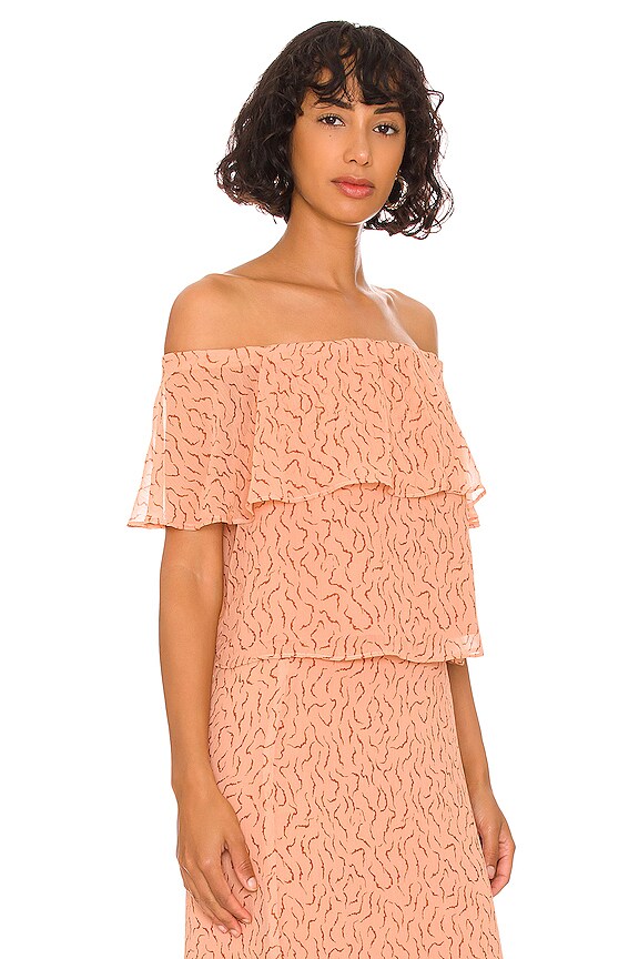 view 2 of 4 Off The Shoulder Ruffle Top in Reef