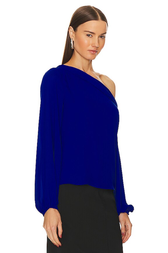 view 2 of 4 Twist Shoulder Top in Azurite