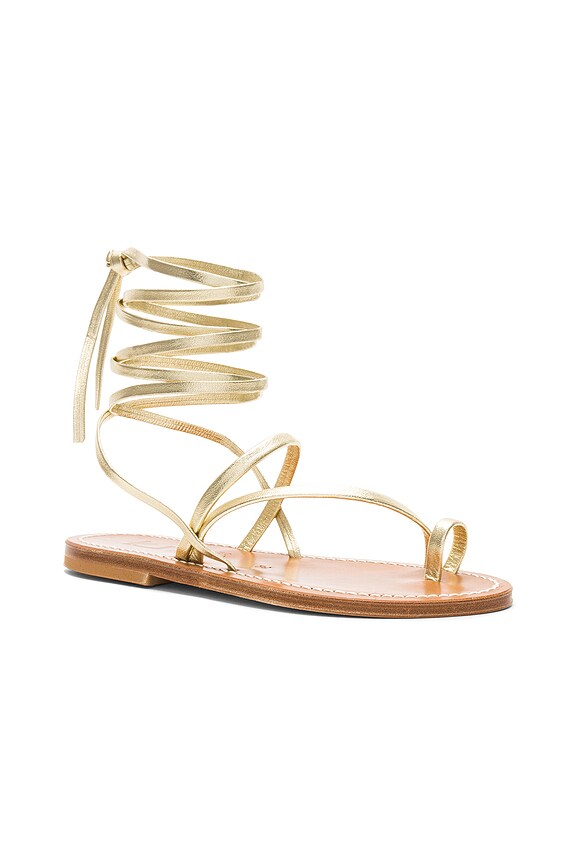 view 2 of 5 SANDALES ELLADA in Lame Platine