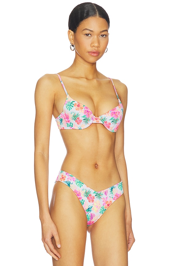 view 2 of 5 Slim Underwire Bikini Top in Island Escape
