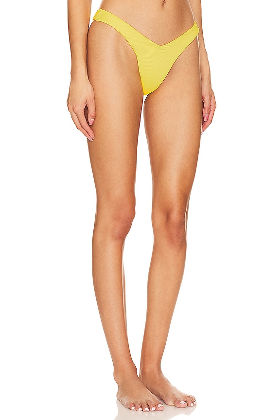 view 2 of 4 Cheeky Bikini Bottom in Sunshine Yellow