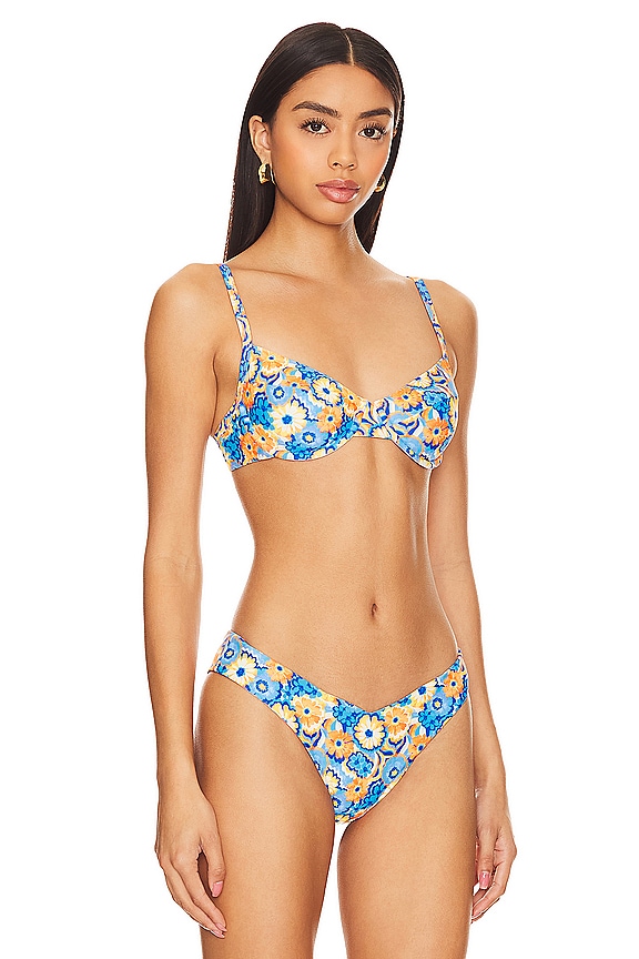 view 2 of 4 Ditzy Underwire Bikini Top in Havana Heat