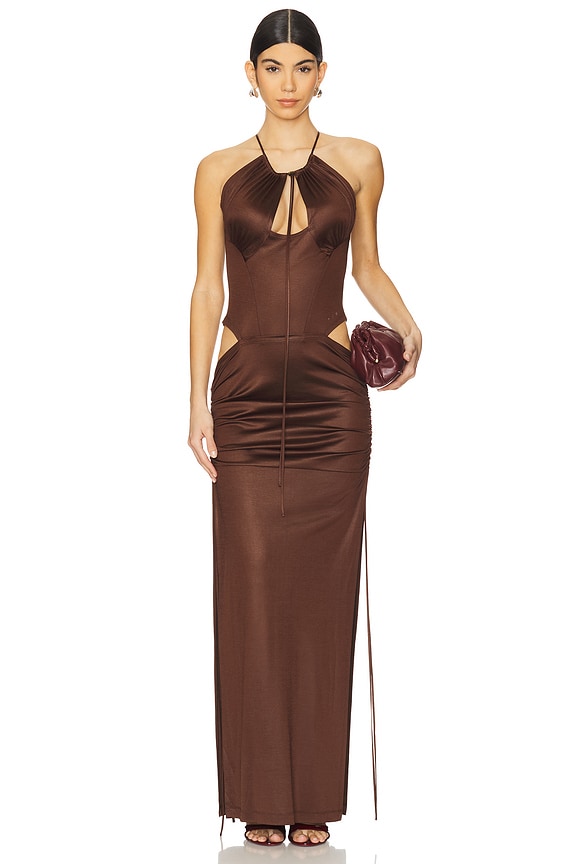 view 2 of 4 Cu Dress in Brown Burn