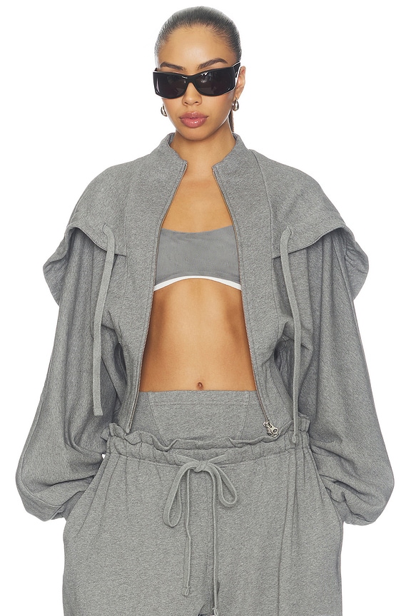view 2 of 5 Haze Hoodie in Grey Marl