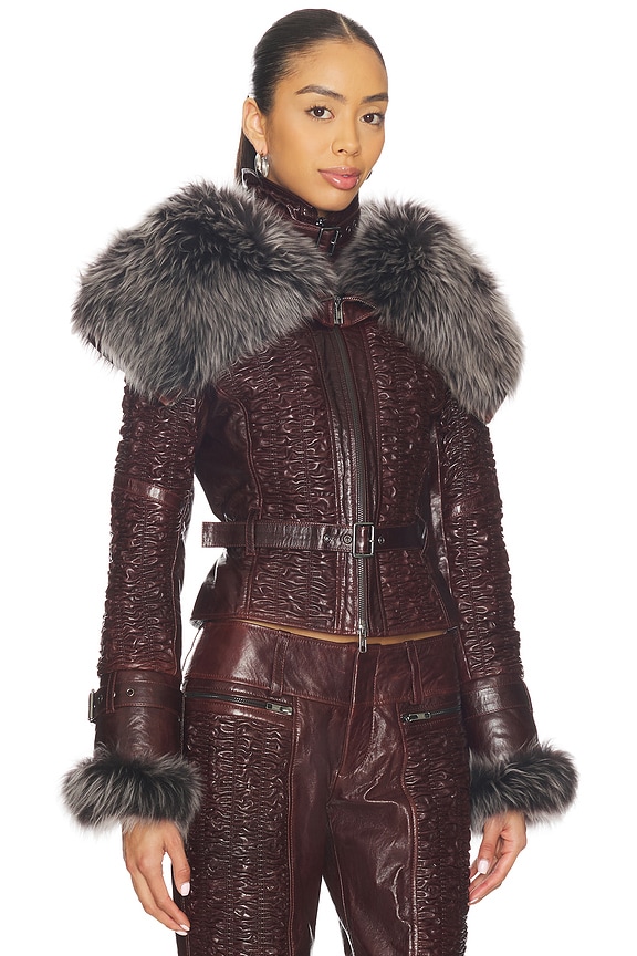 view 2 of 4 CHAQUETA SMK in Brown