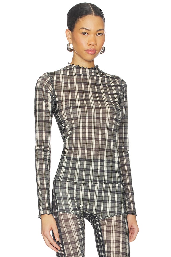 view 2 of 4 Halcyon Top in Combi Check