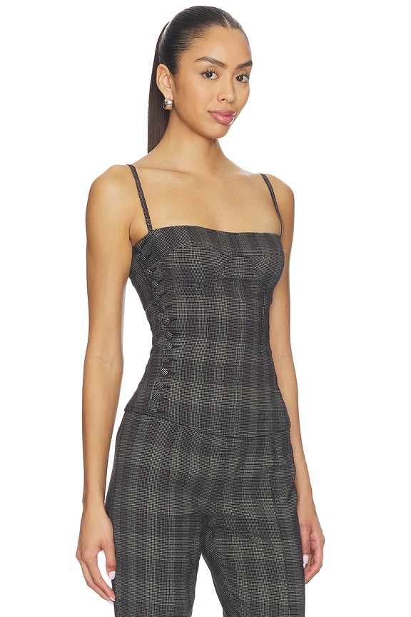 view 2 of 5 Jett Bustier in Glen Check