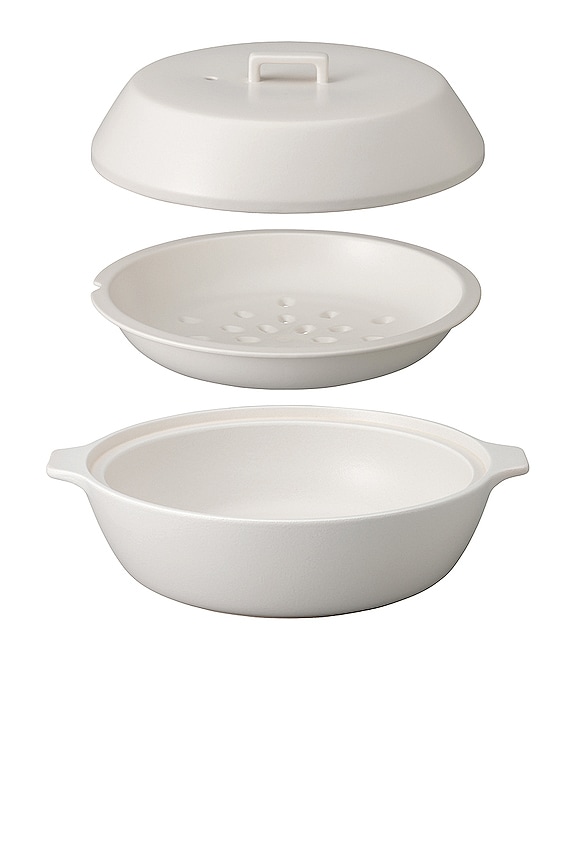 view 2 of 6 POT EN ARGILE KAKOMI IH DONABE 1.2L in White