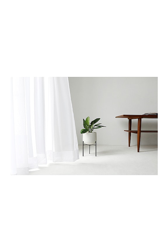 view 2 of 4 6in Ceramic Plant Pot 211 in Earth Grey