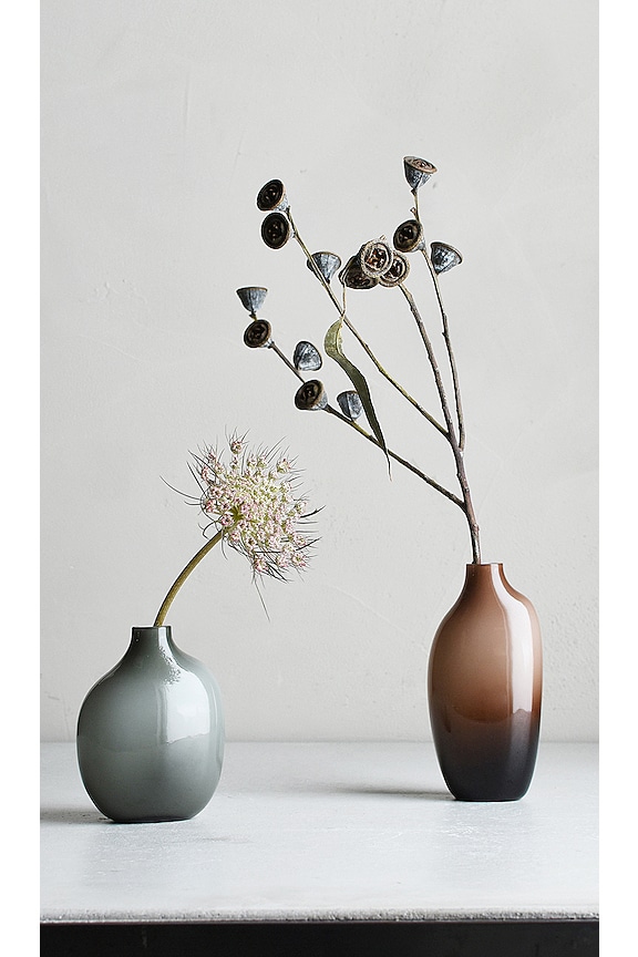 view 2 of 3 Sacco Vase Glass 03 in Brown