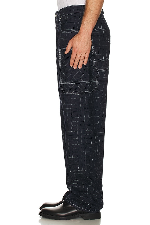 view 2 of 5 Weave Cargo Monkey Fit Jeans in Rinse Blue Denim