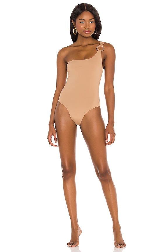 view 2 of 4 Amara Reversible One Piece in Rose Gold & Latte