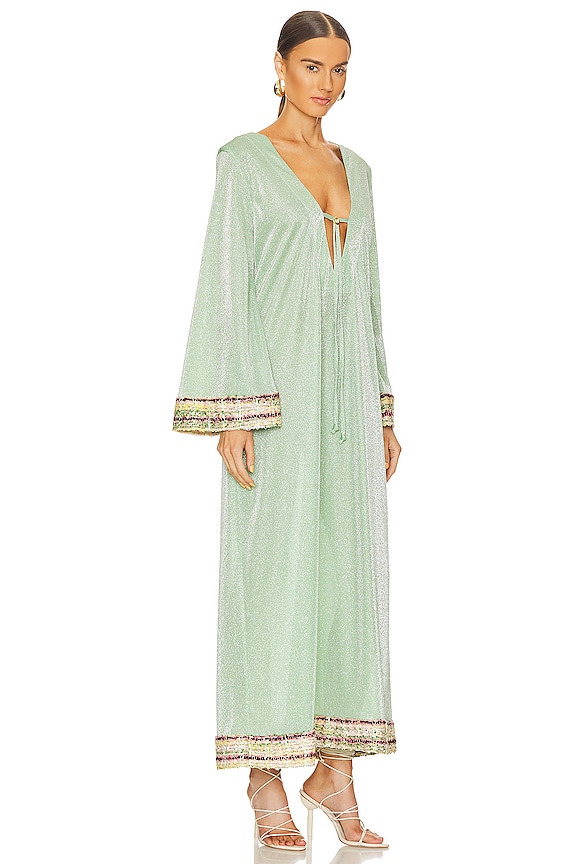 view 2 of 4 The Allure Kaftan Maxi in Sparkle Mint